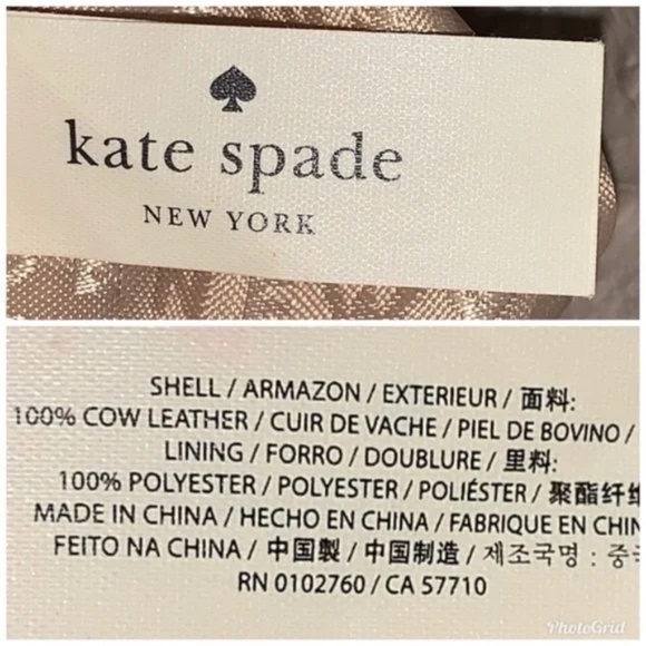 Kate Spade NEW Provence Charm City Bow Embossed Ostrich Leather - Picture 10 of 15